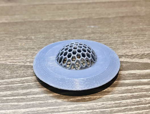 verankert anti slipping bienenwabe badewanne haar fänger by abonnieren haushalt haus modelle badezimmer toilette haarfänger sinken anti unterhose dusche hexagon kuppel pla petg tpu 3d print model - Mito3D