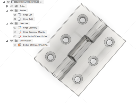 drucken ort hintern scharnier verschmelzung 360 datei inbegriffen by abonnieren hobby diy printinplace m4hinge butthinge 3d print model - Mito3D