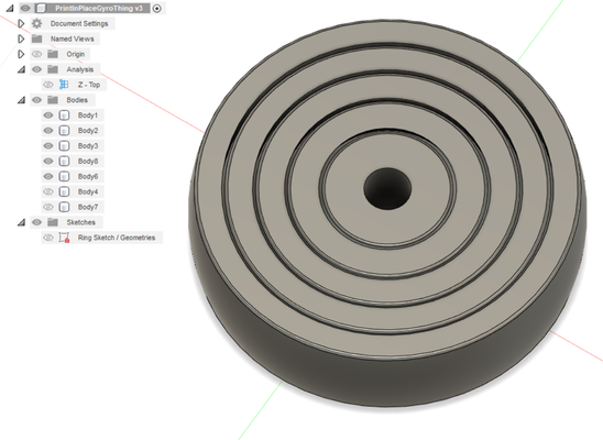 stampa in posto giroscopio anelli agitarsi giocattolo fusione 360 file incluso by lordachoo giocattoli giochi filatore printinplace fidget giri 3d print model - Mito3D