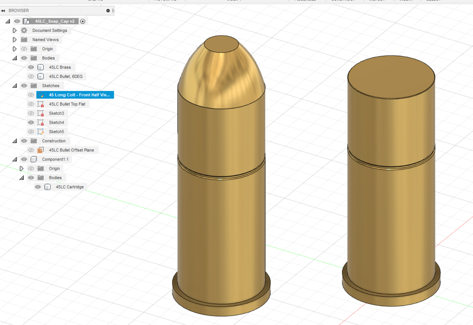 45 potro chasquido gorra tonto apoya by lordachoo pasatiempo bricolaje diy deporte aire libre captura snapchat maniquí redondo 45colt 45lc 45longcolt 3D print model - Mito3D