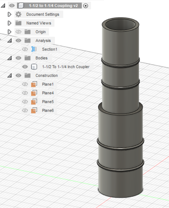 1 2 to 14 5in 25in rohr reduzierstück koppler adapter no unterstützt by abonnieren werkzeuge rohradapter rohrmuffe rohrreduzier rohrreduzierer rohrverbinder 3D print model - Mito3D