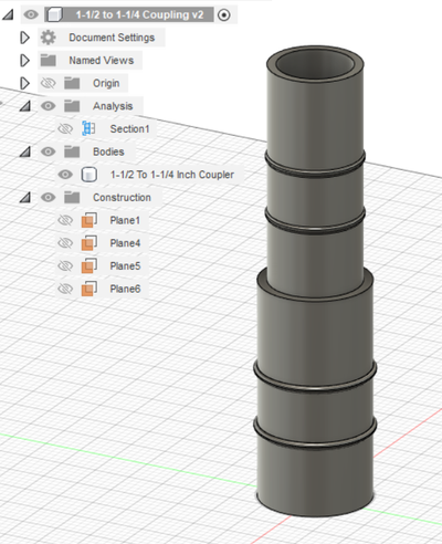 1 2 to 14 5in 25in rohr reduzierstück koppler adapter no unterstützt by abonnieren werkzeuge rohradapter rohrmuffe rohrreduzier rohrreduzierer rohrverbinder 3d print model - Mito3D