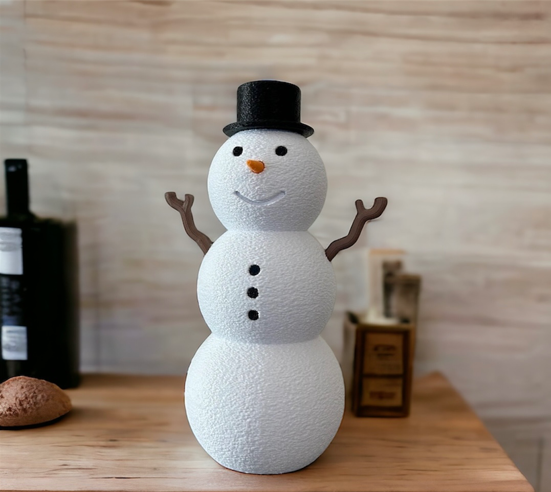 snow man by slowpoke's workshop toys & games snowman frosty kids toy christmas fun ams color multi hat carot carrot 3D print model - Mito3D