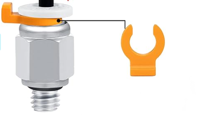 ptfe lock collet clips by smichaud 3d printer accessories pneumatic connector fitting 3d print model - Mito3D