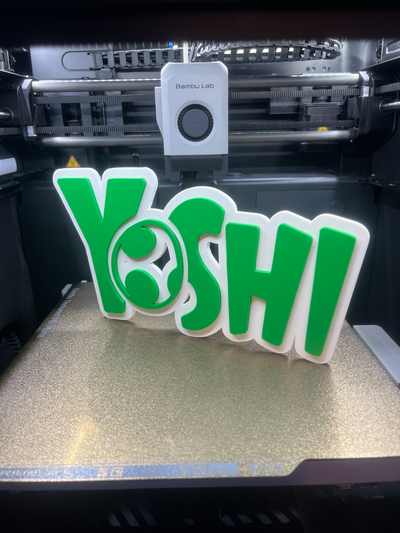 yoshi logo by tommy gewehr kunst zeichen logos 3d print model - Mito3D