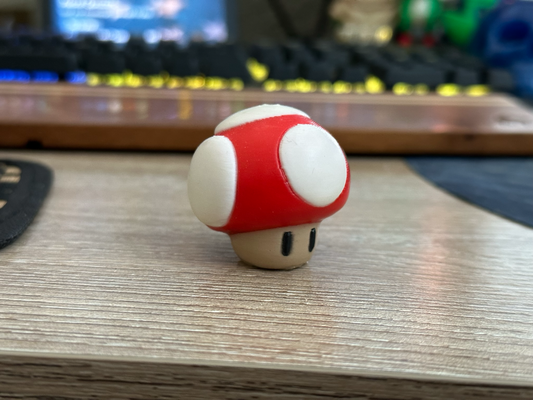 mario toad mushroom head remixed by merophosis toys & games characters 3d print model - Mito3D