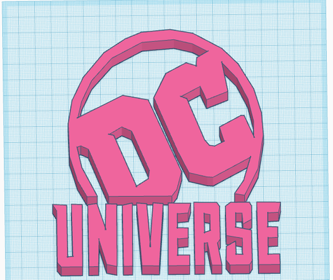 dc universe logo by syukselyilmaz art signs & logos comics dccomics 3d print model - Mito3D