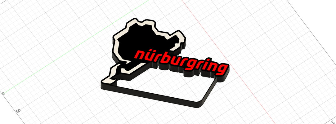 n rburgring logo hafif kutu by sven body sanat heykeller nuerburgring kuzey döngüsü yarış pisti 3d print model - Mito3D