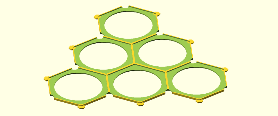 dorfromantik pieces tray holder 60x52 hexagons by jpmann toys & games board game organizer tabletop tabletopgaming tabletopgames boardgame boardgameaccessories boardgameaccessory boardgameinsert 3d print model - Mito3D