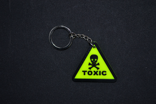 keychain toxic by mike 3d printer accessories 3d print model - Mito3D