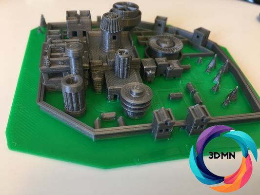 game of thrones winterfell castle remixed by 3dmn props & cosplays books movie series fiction ams multi film death fun cool multicolor propp decod decora art 3d print model - Mito3D