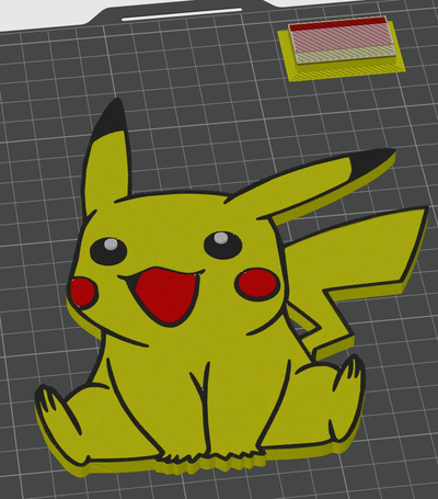 pikachu farben ams by otomar kunst 2d farbe mehrfarbig 3d print model - Mito3D