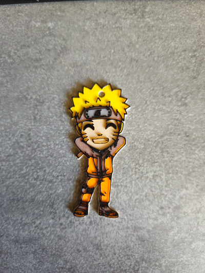 naruto porte clés by panthère art panneaux logos accessoire 3d print model - Mito3D