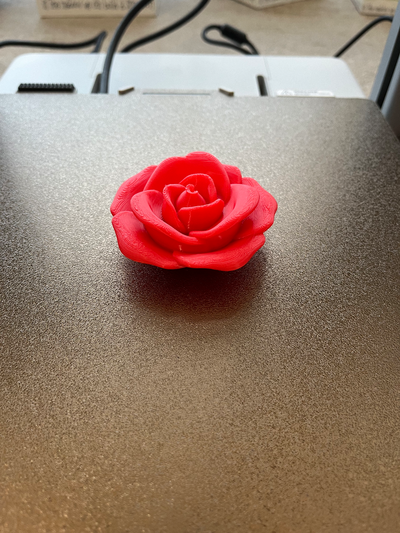 rose by erwähnt haushalt dekor rosen blume blumen valentinstag ehe realistisch verlobter 3d print model - Mito3D