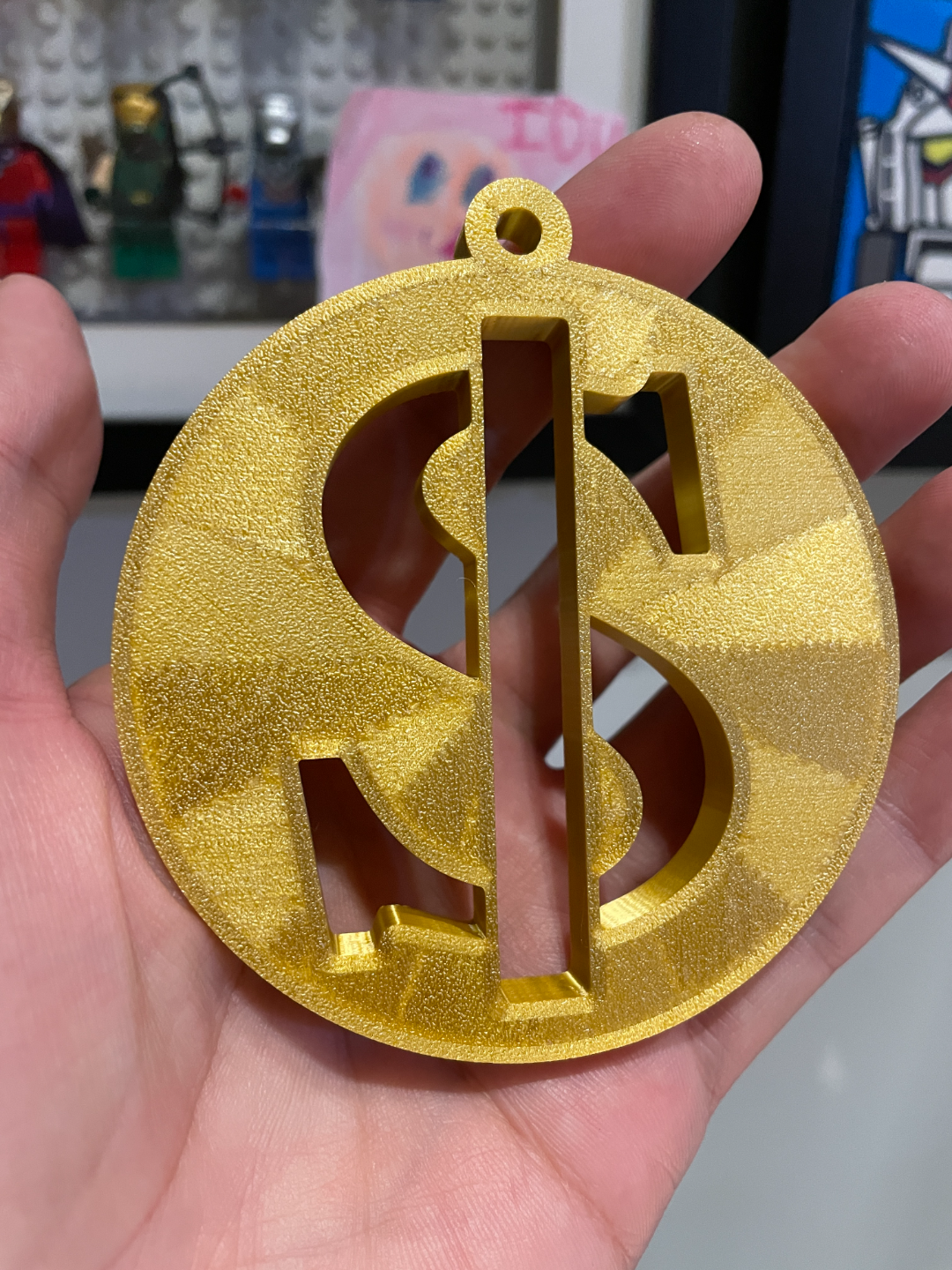 kabadayı hayat altın dolar zincir by me stüdyo moda takı işaret kolye haydut hayatı oyuncak dekorasyon tatil çocuklar parti dekor deko renk hediye komik para güzel 3D print model - Mito3D