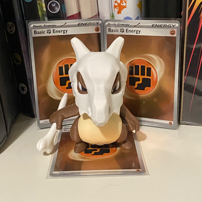 colorato cubone remixato by markharris1989 miniature pokemon colore carina pikachu 3d print model - Mito3D