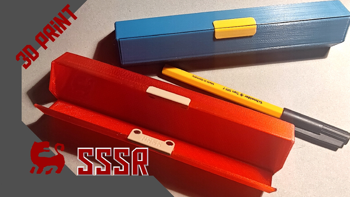 small pencil box by sssr sh tools organizers case holder 3d print model - Mito3D