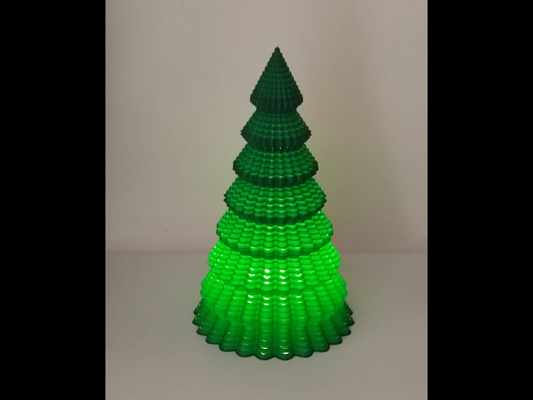 decorativo natal árvore velozes impressão vaso modo by arco casa decoração conduziu 2023 2024 verde 3d print model - Mito3D