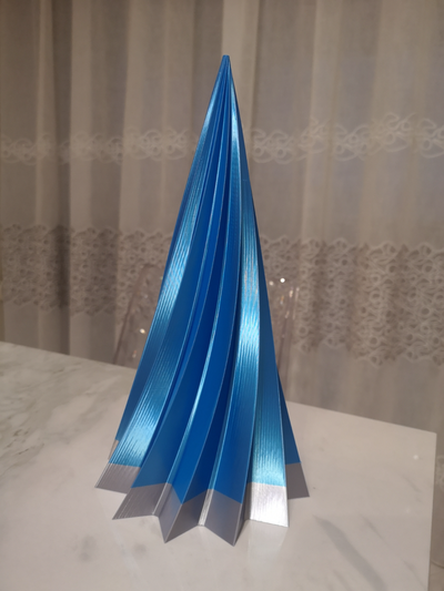 albero natale torcere by setta 3d progetto domestico casa modelli casa vaso vasemode stella 3d print model - Mito3D