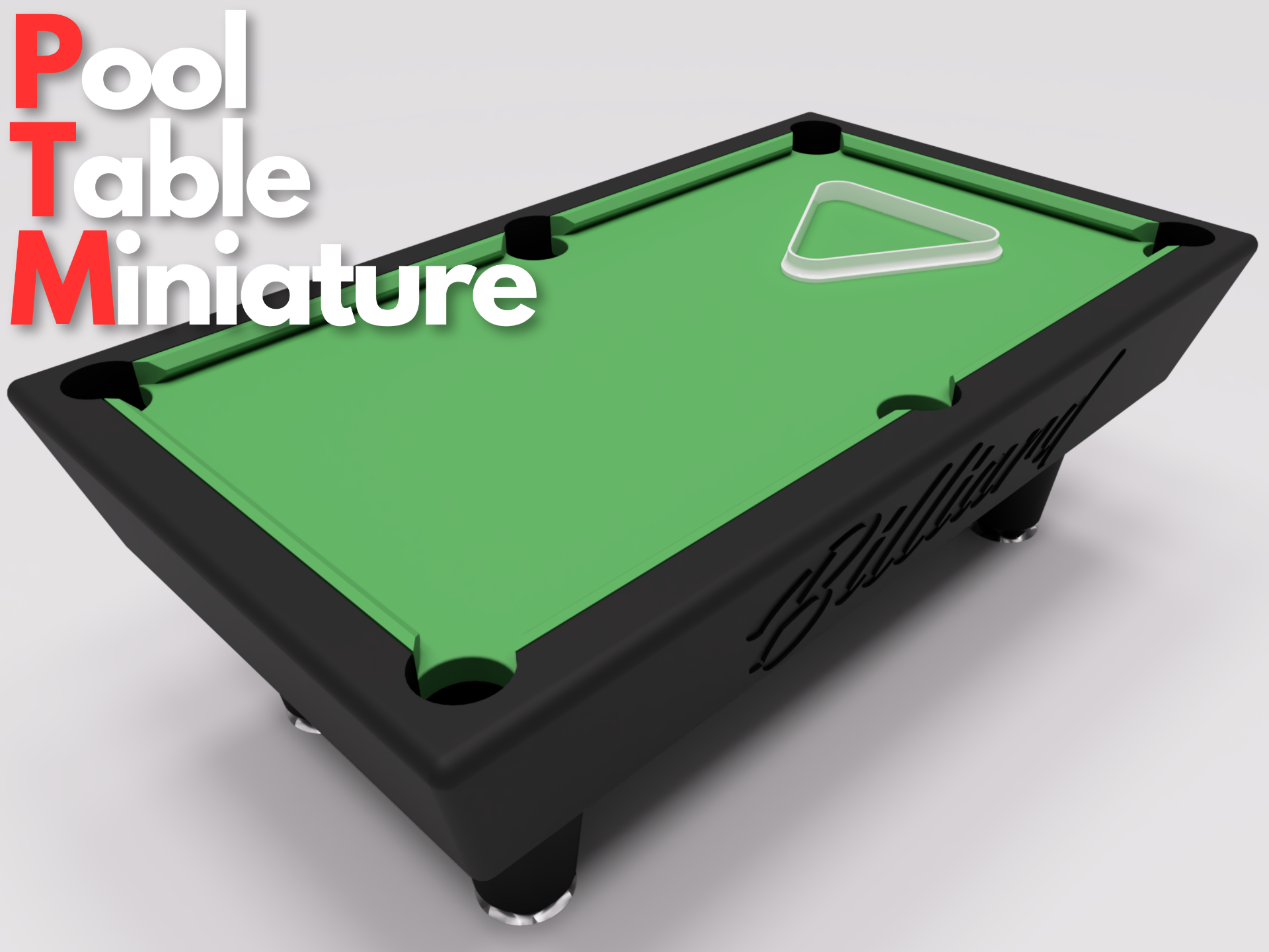 piscina tabela miniatura by 3dcreation brinquedos jogos mesa sinuca billard bilhar 3D print model - Mito3D