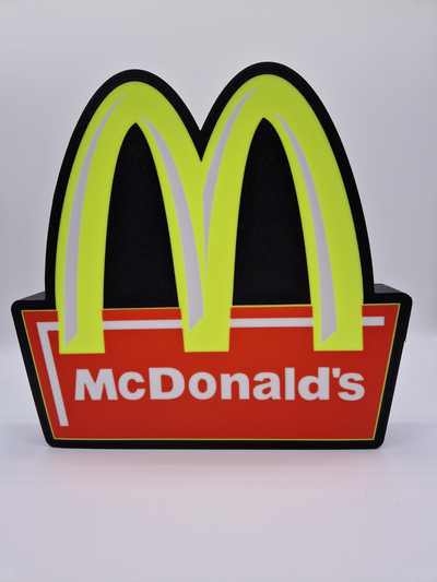 mcdonalds leuchtkasten by 3dgifts be kunst zeichen logos logo 3d print model - Mito3D