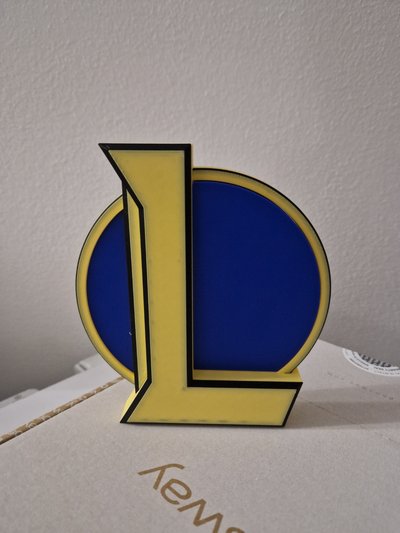 liga of leyendas logo by bárbaro arte señales logos leyenda jajaja 3d print model - Mito3D