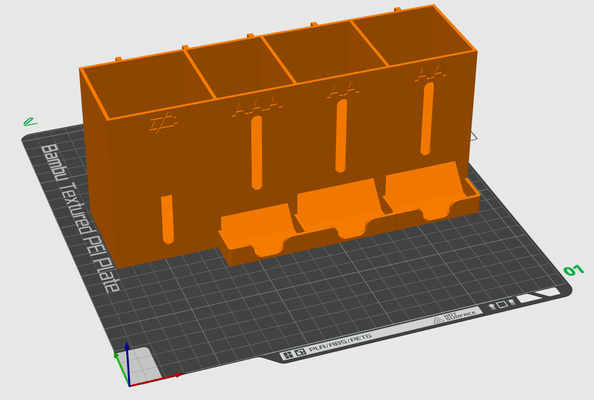 pil kulp destek 4 aa aaa şartlı tahliye yeniden karıştırılmış by jezlej araçlar organizatörler düzenleyici piller şarj edilebilir 3d print model - Mito3D