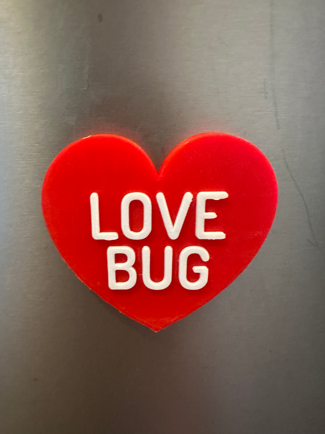 valentines day conversation heart magnet love bug by mikehurst81 household decor valentinesday valentinesdaygifts 3D print model - Mito3D