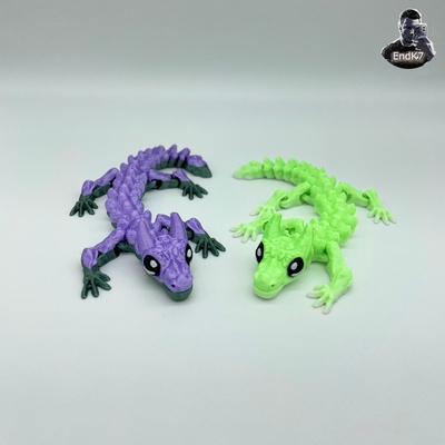 bébé taureau dragon flexi impression in endroit by endk7designs miniatures créatures art articulé transparence mignonne draco dragons agiter jouet agitation souple jeu klaxon support printinplace queue 3d print model - Mito3D