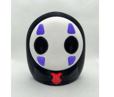 multicolour no face heart - spirited studio ghibli inspired by 3dprintdogs art sculptures prusa multimaterial mmu multicolor anime mmu2s noface bambu chihiro sen haku 3d print model - Mito3D