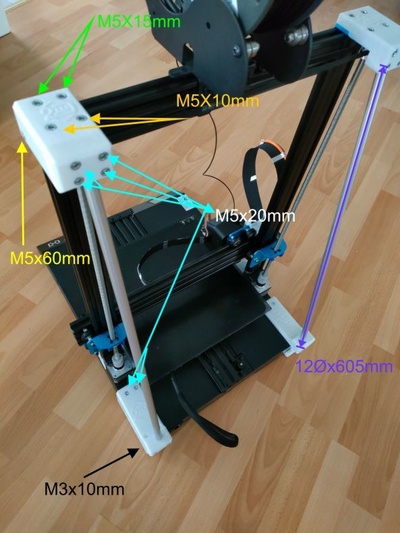 artillerie x1 riegel stabilisierung by way2do 3d drucker zubehör thingiverse scx10 artillerysidewinder sidewinderx1 artilleryswx1 artilleriegenius genius artilleryx1 3d print model - Mito3D