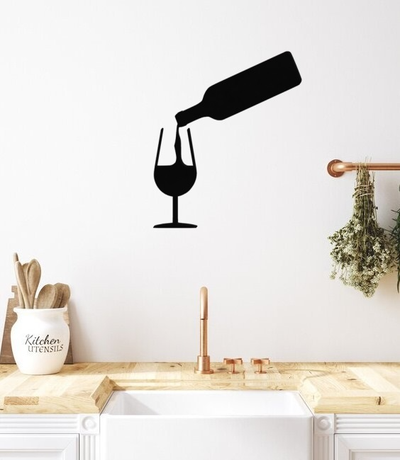 vinho garrafa parede decoração by preto luva casa cozinha acessórios acessório tigela queimador 3d adaptador ardt arte caddie charme vidro natal 2023 2024 2d floco neve árvore enfeite montanha russa coleção conduziu luz x1c p1p ams p1s a1 cama tampa riser 3d print model - Mito3D