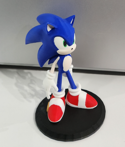 sonic hedgehog - color remixed by xerhab toys & games characters smash bros 3d print model - Mito3D