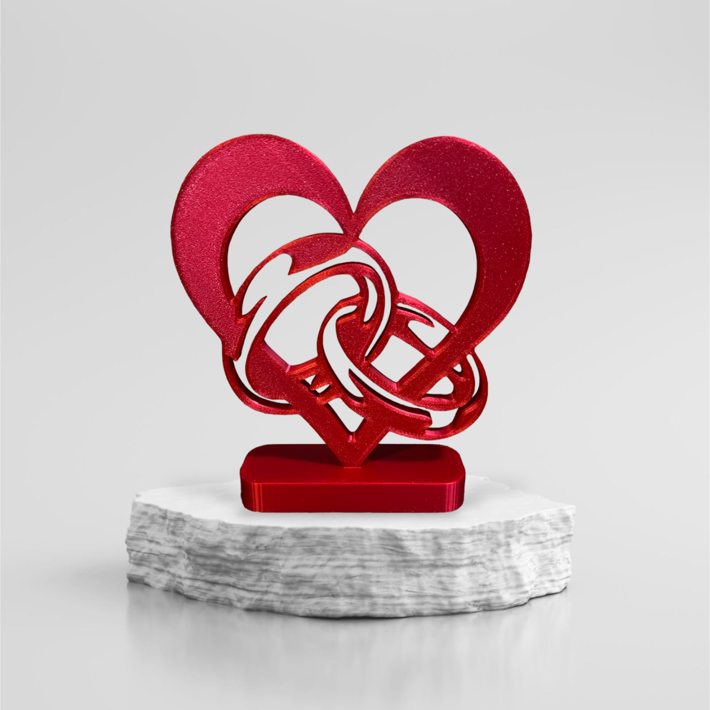 cuore amore by bambaxp domestico arredamento nozze squillare bambolotto rosso 3D print model - Mito3D