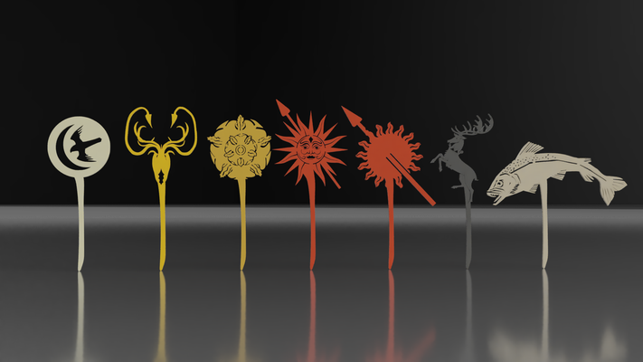game of throne hair pins by art fashion models pin thrones 3d print model - Mito3D