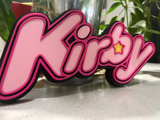 kirby logo by tommy gewehr kunst zeichen logos 3d print model - Mito3D