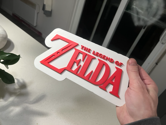 legend of zelda logo sign by tommy gun art signs & logos 3d print model - Mito3D