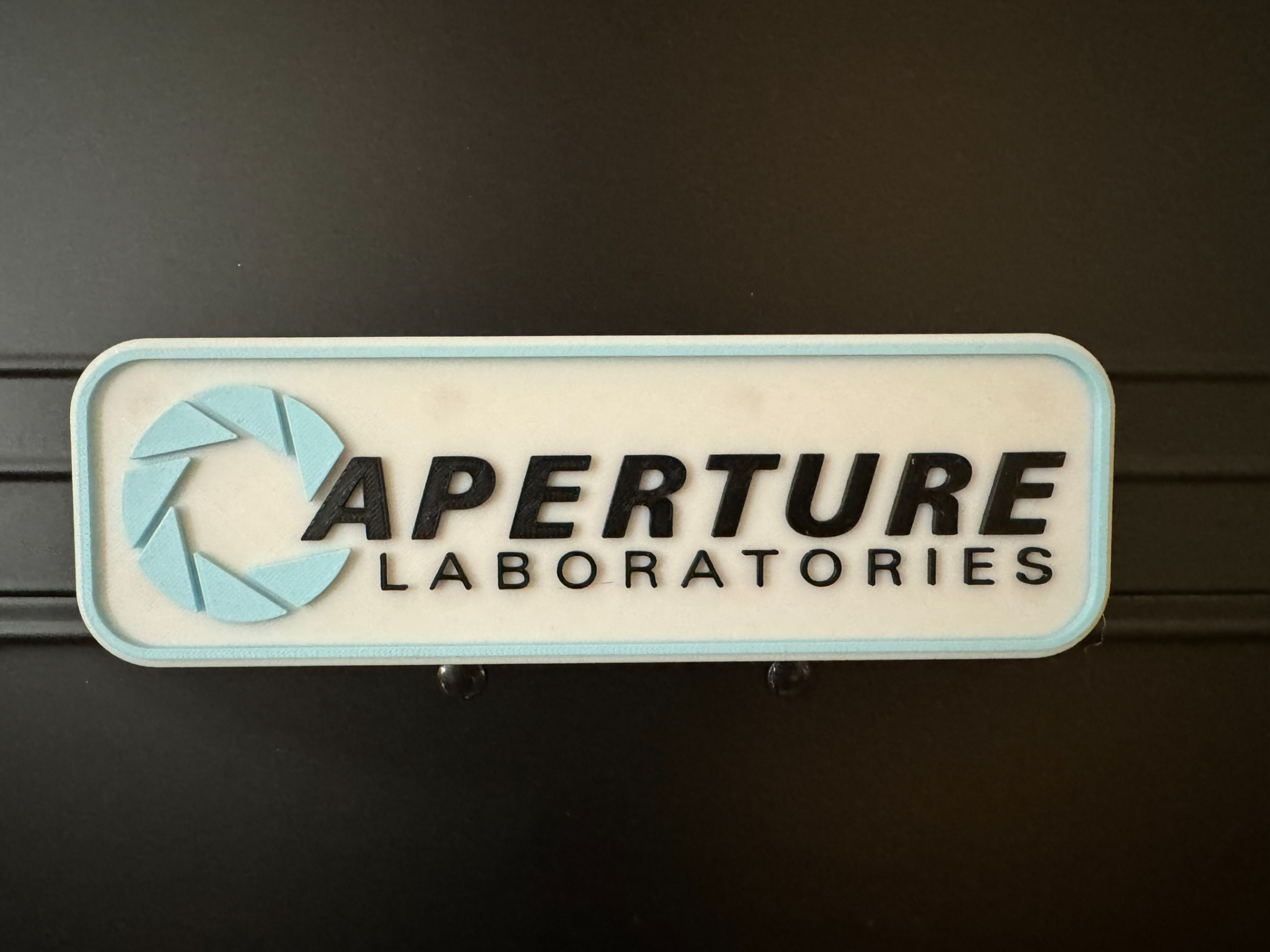 aperture laboratories by kelzan art signs & logos video games videogame game videogames portal 2 portal2 science aperaturescience valve steam logo laboratory magnet 3D print model - Mito3D