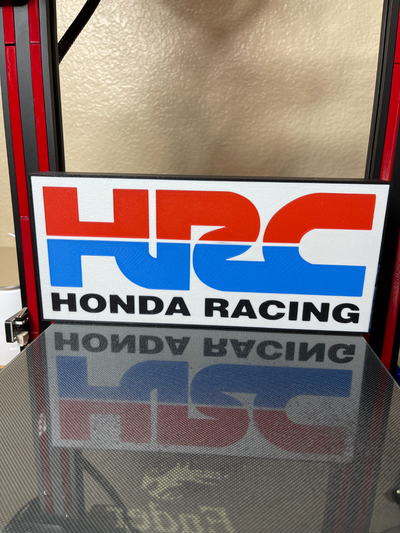 hrc honda carreras by a3dprint arte señales logos ligero caja 3d print model - Mito3D