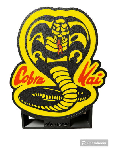 cobra kai boite lumière by disney924 ménage décor karaté enfant boîte led logo 3d print model - Mito3D