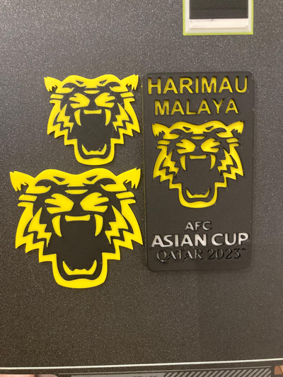 tigre malaya logo placa by diablo arte señales logos malasia fútbol asia taza 2023 firmar 3d print model - Mito3D