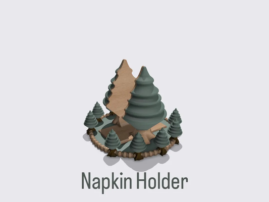 napkin holder tree by sk07 skipper07 household decor christmas 2024 2023 home 3d print model - Mito3D