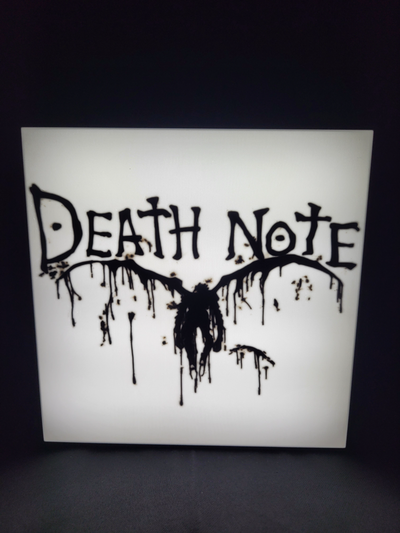 death note lightbox ryuk by 3d geek household decor anime light box 3d print model - Mito3D