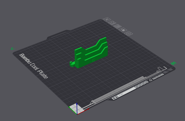 2 pratos prato suporte bambu p1p p1s x1 x1c x1e legal texturizado engenharia remixado by shane qi 3d impressora acessórios 3d print model - Mito3D