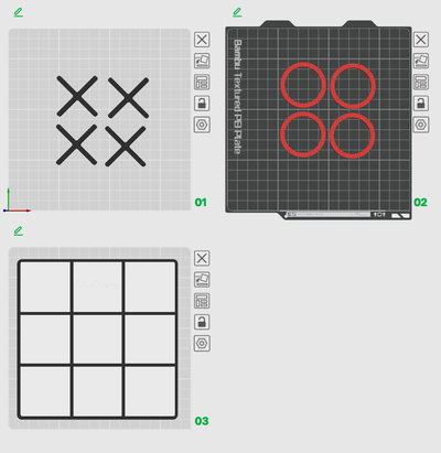 juego 3 raya by ppköpüklü oyuncaklar oyunlar yazı tahtası mesa hobiler juegos oyuncak 3d print model - Mito3D