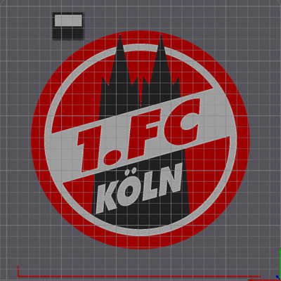 1 fc k ln logo by domi dns passatempo fai sport 1fckoeln koeln guidato lampada arte 3d print model - Mito3D