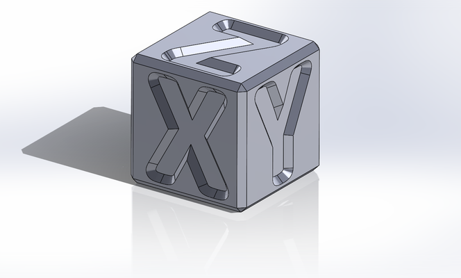 20mm kalibrierung würfel by marcopiazzo95 3d drucker prüfung modelle dimensional richtigkeit drucken druckqualität qualität werkzeug dimensionsprüfung größencheck druckqualitätskontrolle toleranz druckertoleranz 3d print model - Mito3D