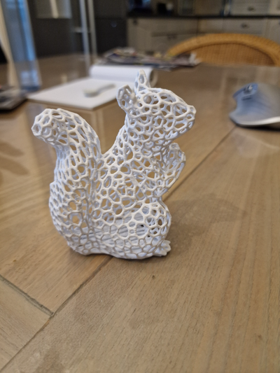 voronoi squirrel remixed by mkersjes art models animal squirrels 3d print model - Mito3D