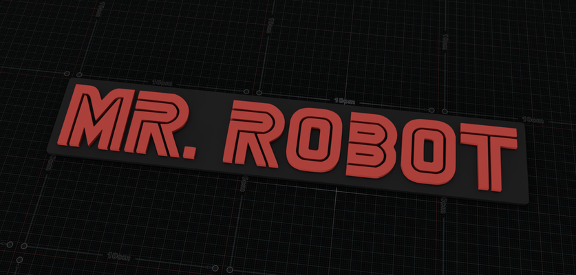 mr robot sign by ntalekt art signs & logos thingiverse mrrobot 3d print model - Mito3D