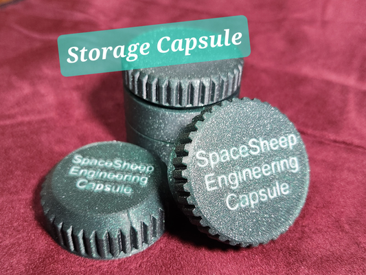 spacesheepengineering capsule revision1 1 by outils organisateurs espace rangement cas gaine petit pièces smd vis boulon noisettes boîte sd carte titulaire soutien monnaie boîte boutons 3d print model - Mito3D